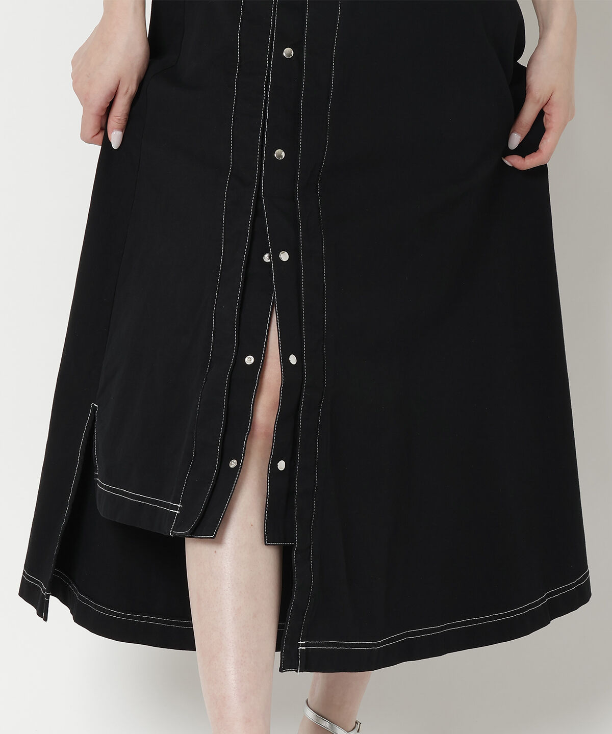 REDYAZEL「ステッチカラーワンピース」|ジャンパースカート|