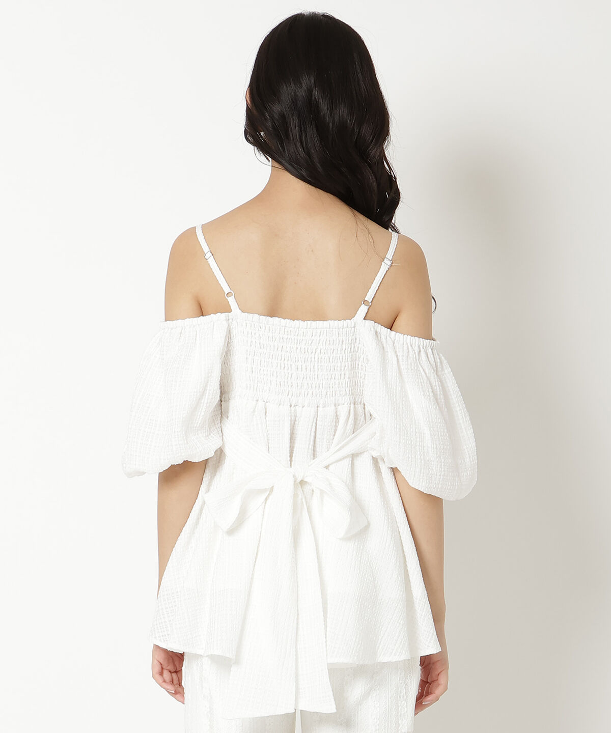 REDYAZEL「チェックオフショルトップス」|シャツ・ブラウス|