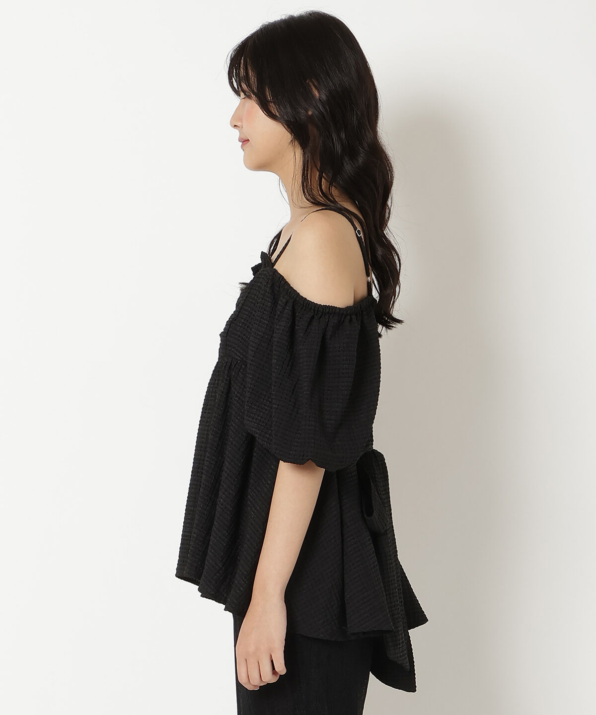 REDYAZEL「チェックオフショルトップス」|シャツ・ブラウス|