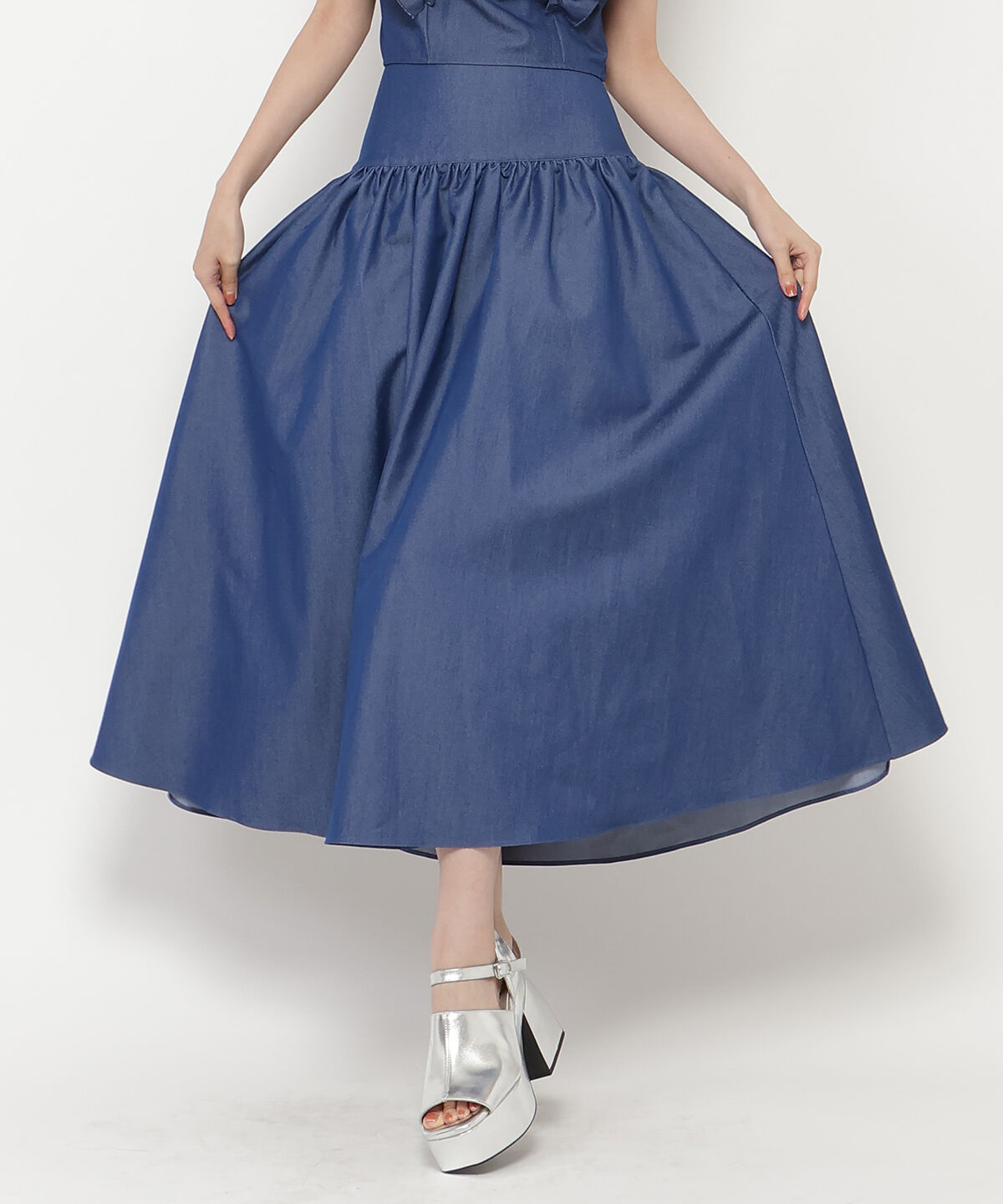 REDYAZEL「ロースイッチングフレアスカート」|フレア|