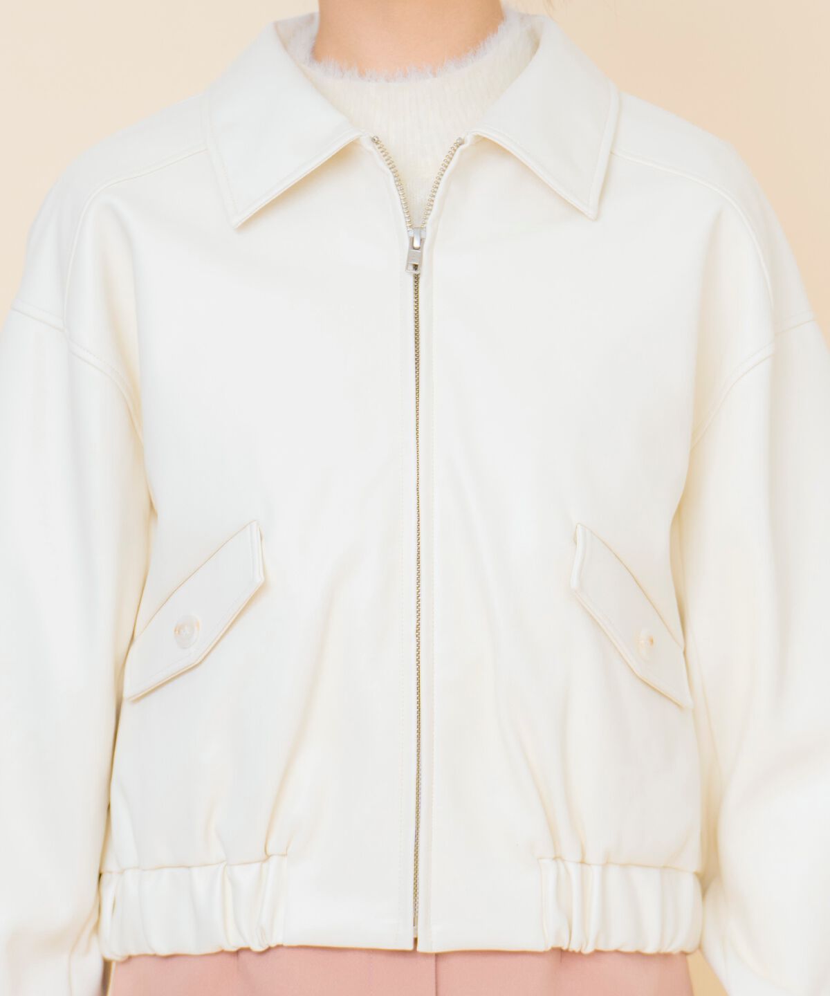 REDYAZEL「フェイクレザーブルゾン」|ブルゾン・スタジャン|