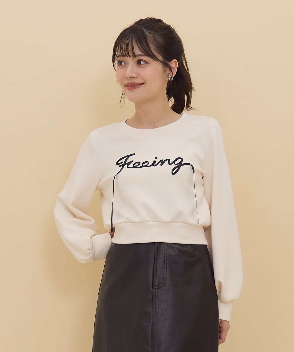 REDYAZEL「テープ刺繍スウェット」|Tシャツ・カットソー|