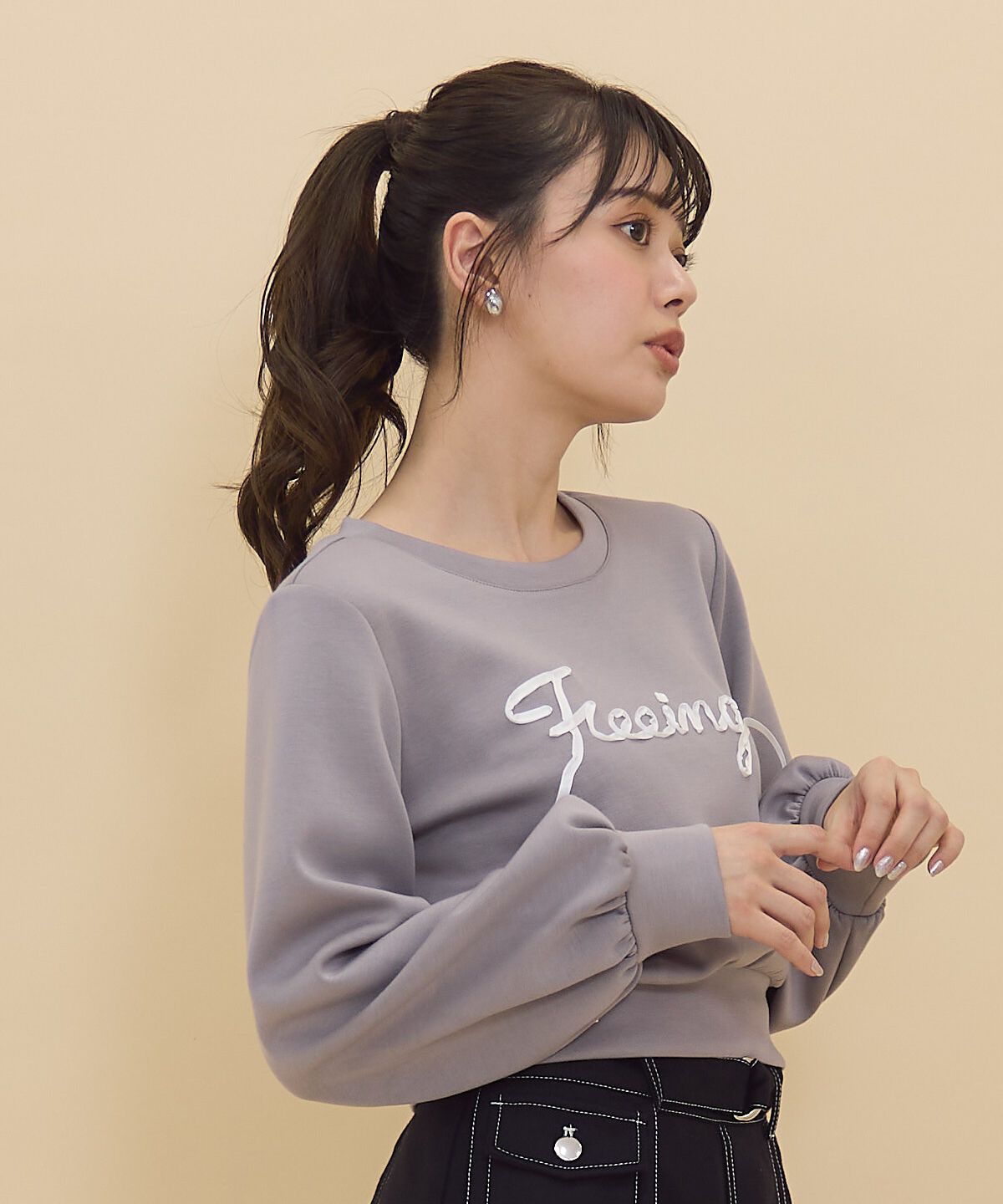 REDYAZEL「テープ刺繍スウェット」|Tシャツ・カットソー|