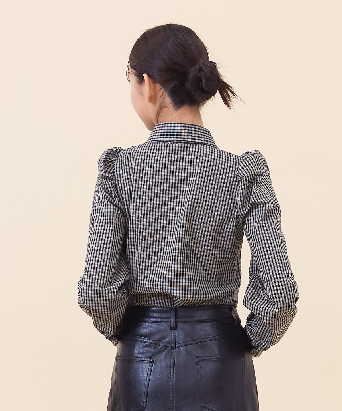 REDYAZEL「リボンタイパフスリーブブラウス」|シャツ・ブラウス|