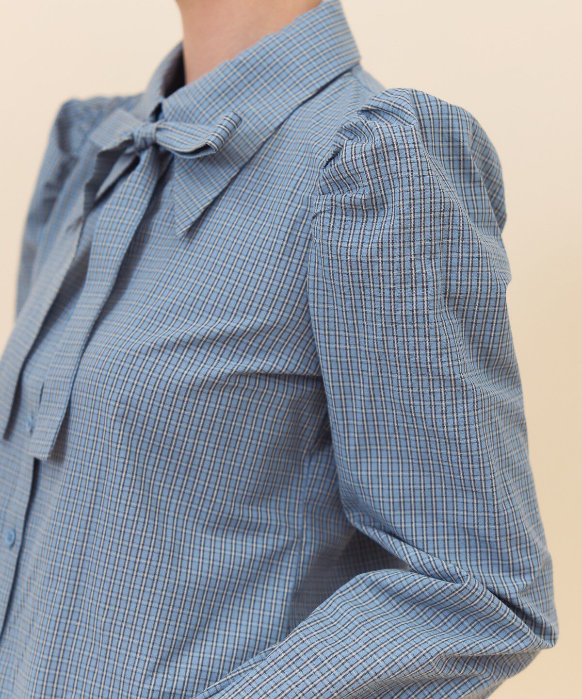 REDYAZEL「リボンタイパフスリーブブラウス」|シャツ・ブラウス|