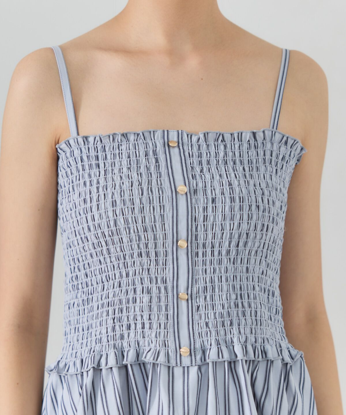 REDYAZEL「ストライプシャツ＆ミニワンピースセット」|ワンピース|