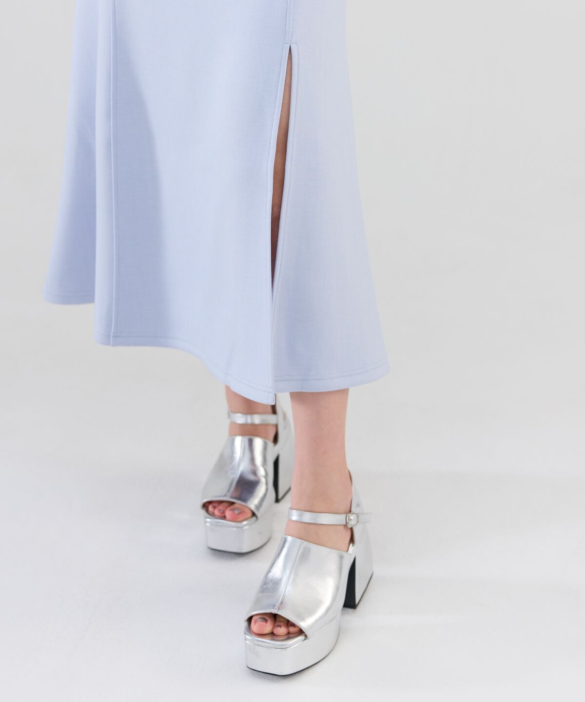 REDYAZEL「ダンボールバックスピンドルロングスカート」|タイト|