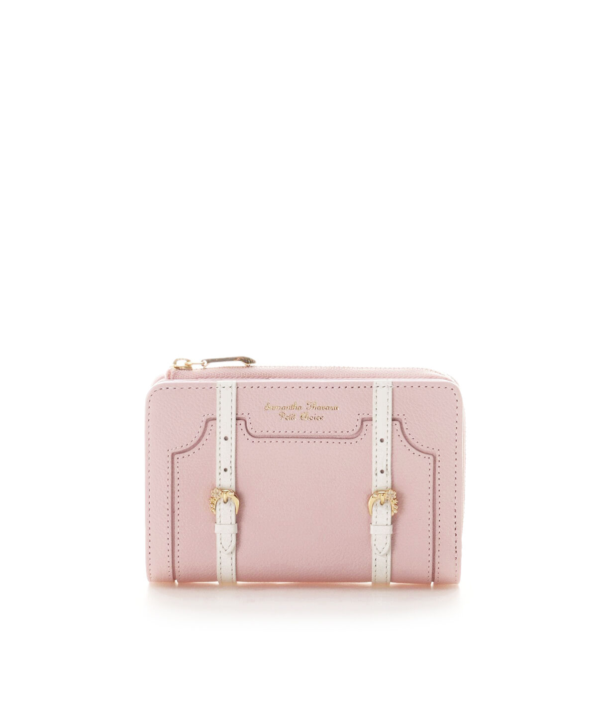 Samantha Thavasa Petit Choice「トロッターケースモチーフ 折財布」|財布|ピンク