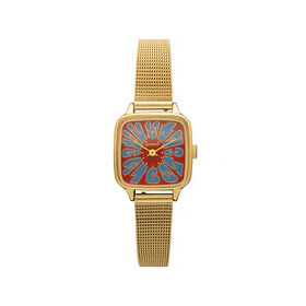 KOMONO「〈KOMONO(ｺﾓﾉ)〉ｹｲﾄ ﾌﾗﾜｰﾛﾜｲﾔﾙ ｺﾞｰﾙﾄﾞﾏﾙｰﾝﾌﾞﾙｰ」|腕時計|