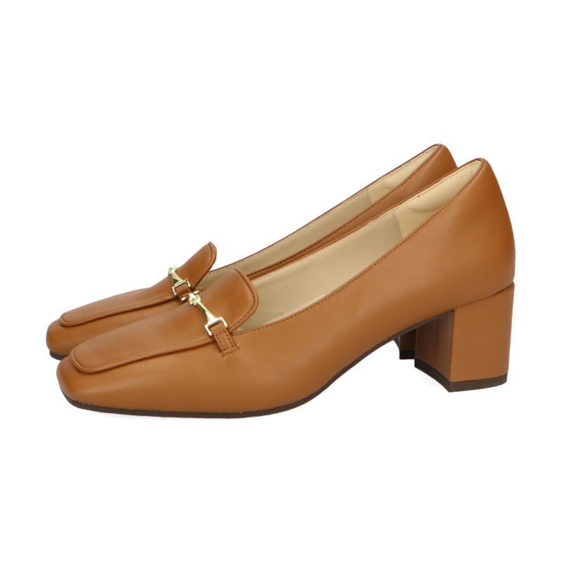 ORiental TRaffic「【跳べるパンプス/シリーズ累計１５０万足突破】ビットモチーフ/R-3207 ヒール ローファー」|パンプス|