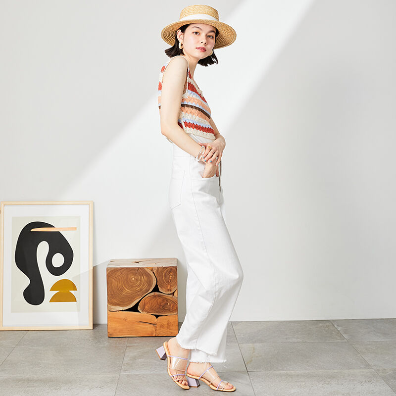 ORiental TRaffic「PVCダブルベルトバイカラーサンダル/31244」|サンダル|