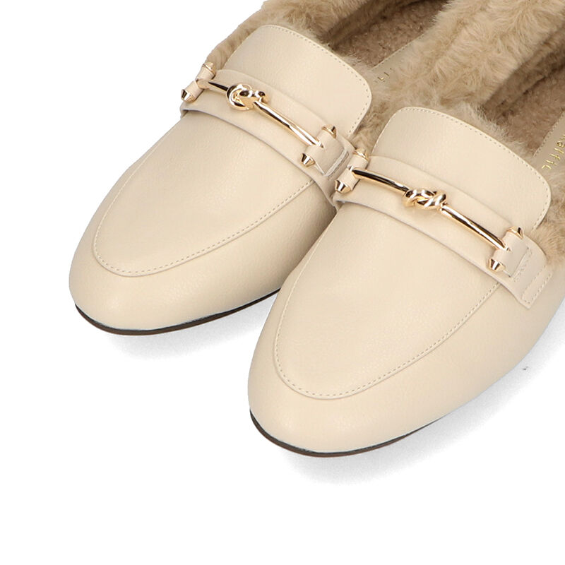 ORiental TRaffic「ゴールドモチーフファーローファー/31307」|パンプス|