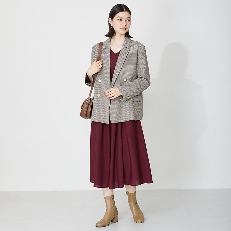 ORiental TRaffic「ラウンドトゥストレッチブーツ/31425」|ショートブーツ|