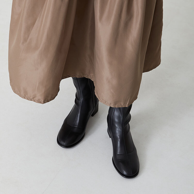 ORiental TRaffic「ラウンドトゥストレッチブーツ/31425」|ショートブーツ|