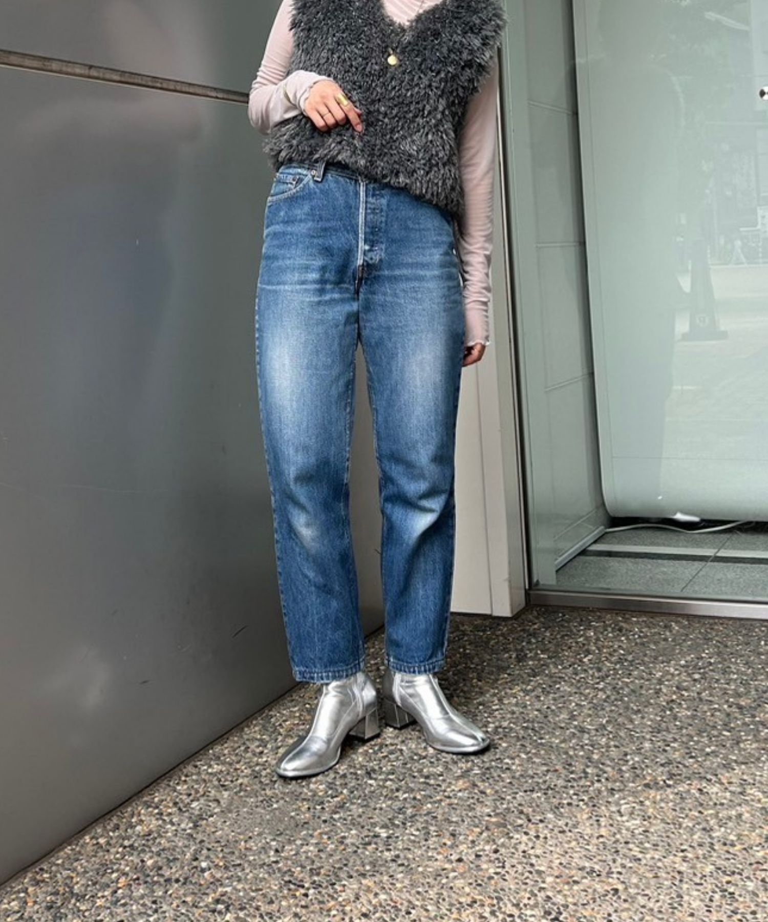 ORiental TRaffic「ラウンドトゥストレッチブーツ/31425」|ショートブーツ|