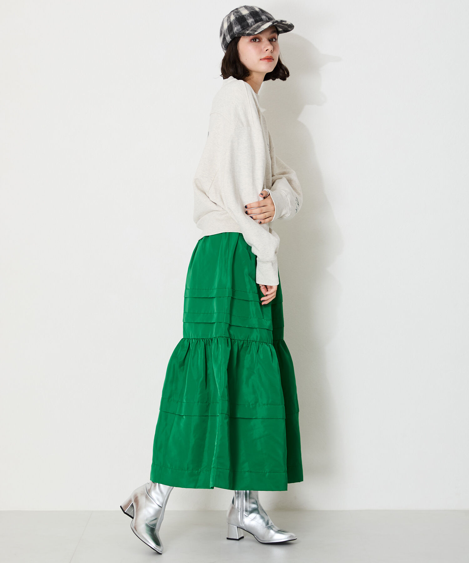 ORiental TRaffic「ラウンドトゥストレッチブーツ/31425」|ショートブーツ|