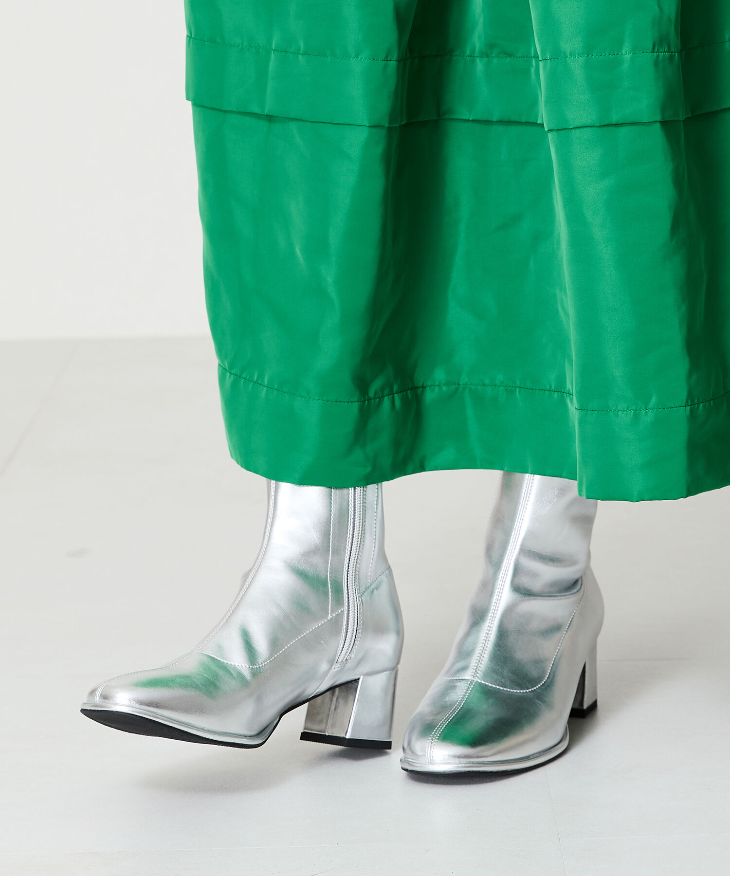 ORiental TRaffic「ラウンドトゥストレッチブーツ/31425」|ショートブーツ|