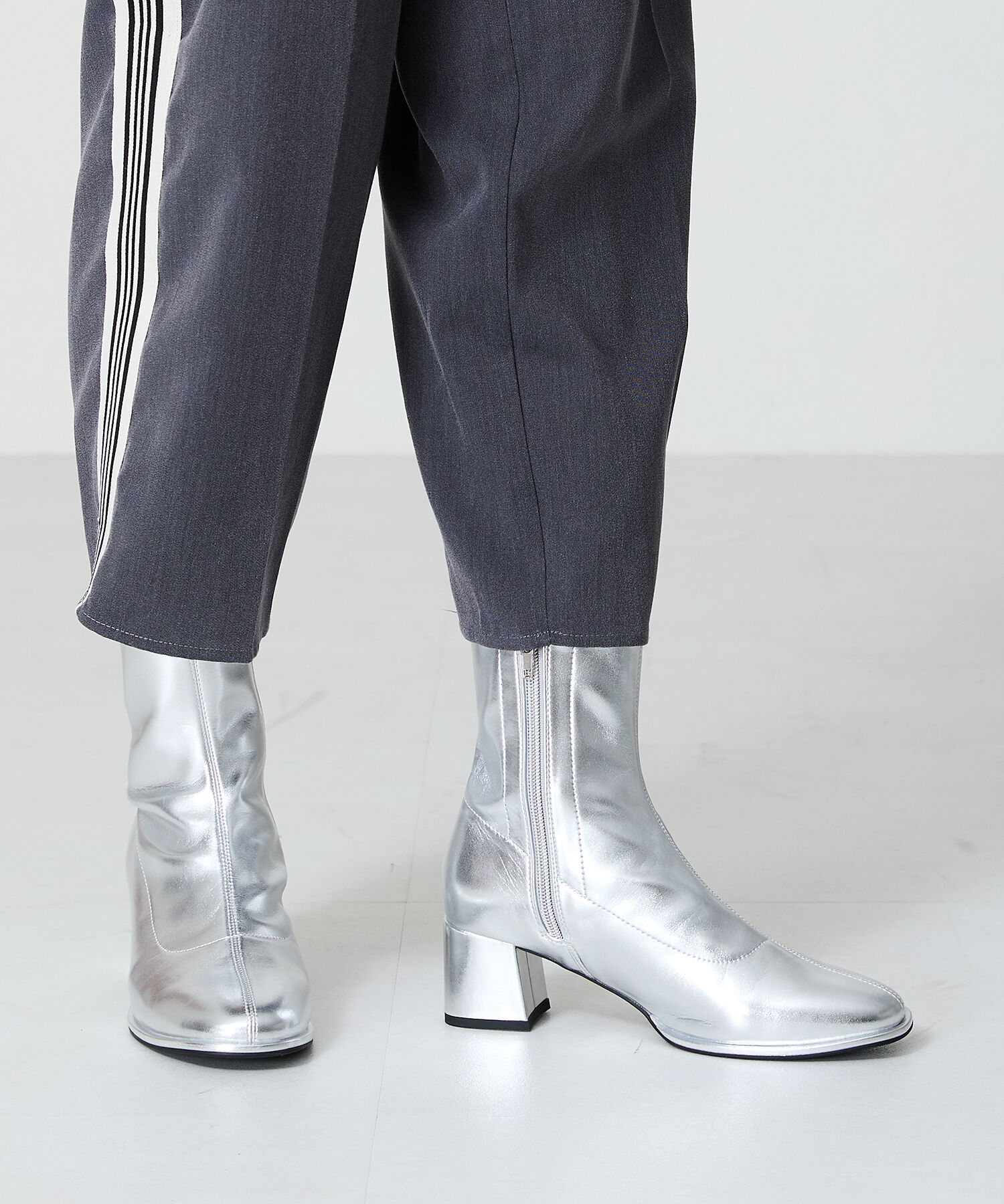 ORiental TRaffic「ラウンドトゥストレッチブーツ/31425」|ショートブーツ|