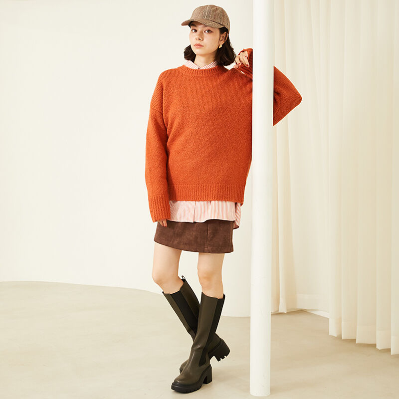 ORiental TRaffic「厚底サイドゴアロングブーツ/31512」|ロングブーツ|