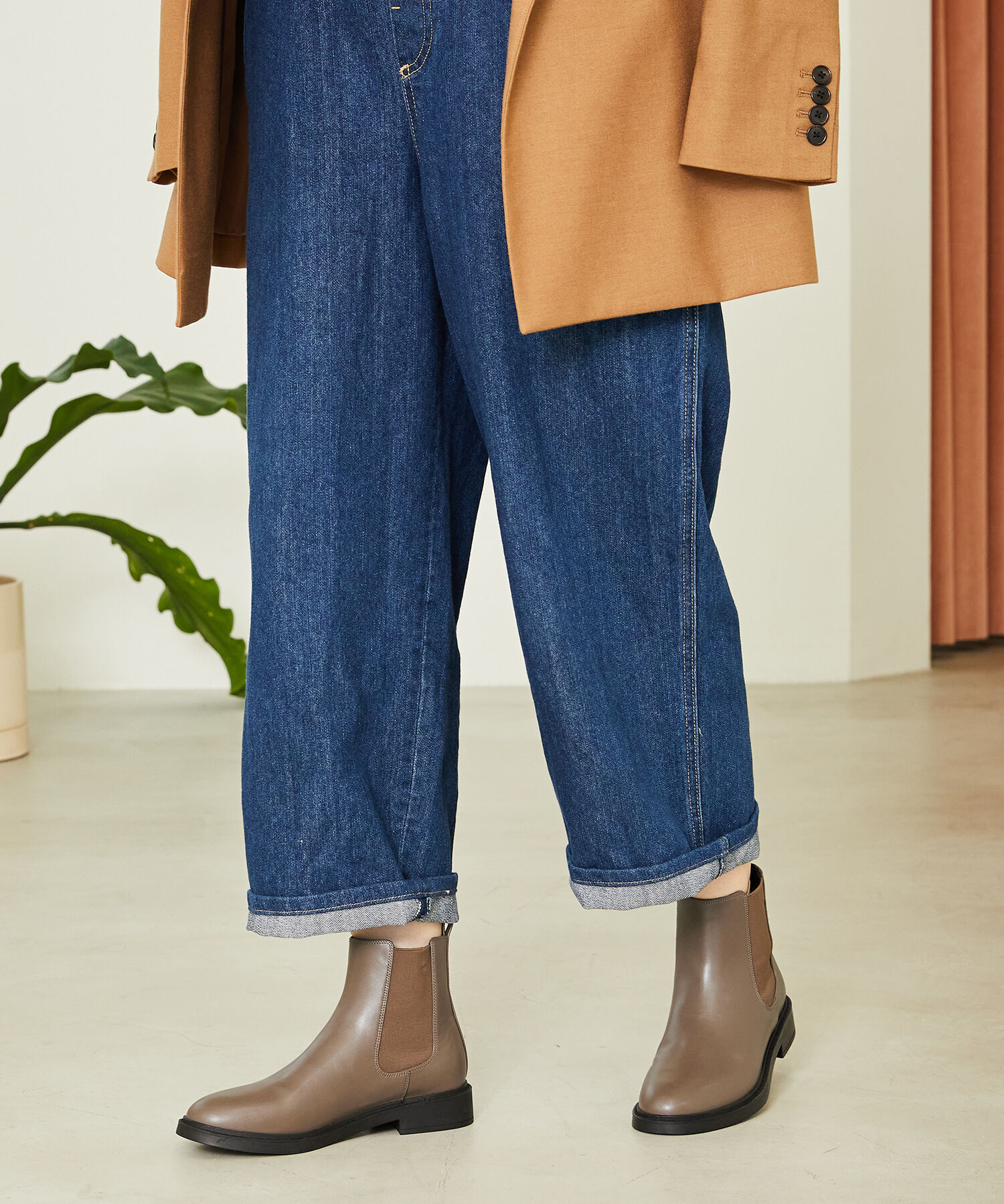 WA Oriental TRaffic「フラット サイドゴア ショートブーツ /32403 ヒール3.5ｃｍ」|ショートブーツ|