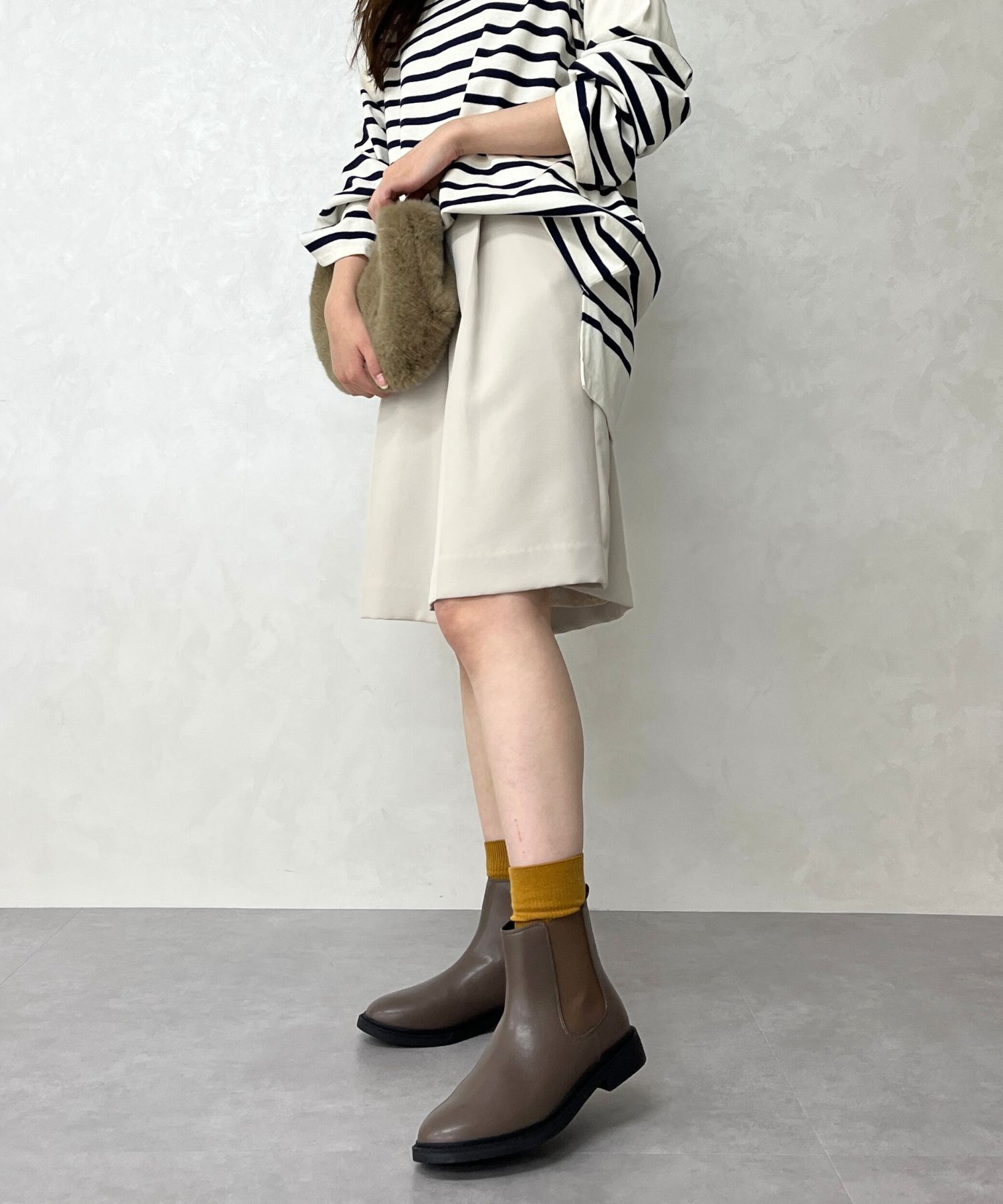 WA Oriental TRaffic「フラット サイドゴア ショートブーツ /32403 ヒール3.5ｃｍ」|ショートブーツ|