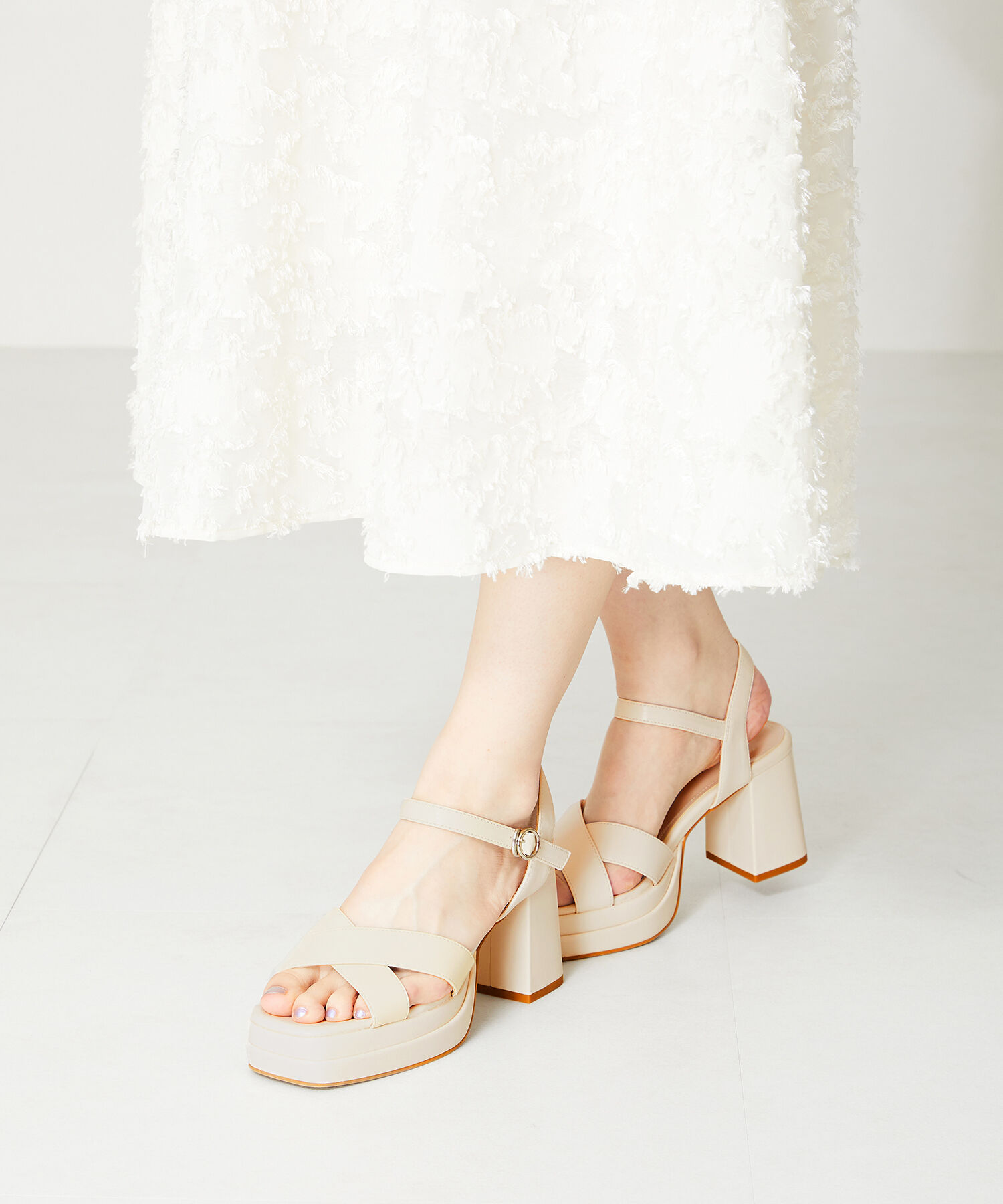 ORiental TRaffic「プラットフォームクロスベルトサンダル/41214」|サンダル|