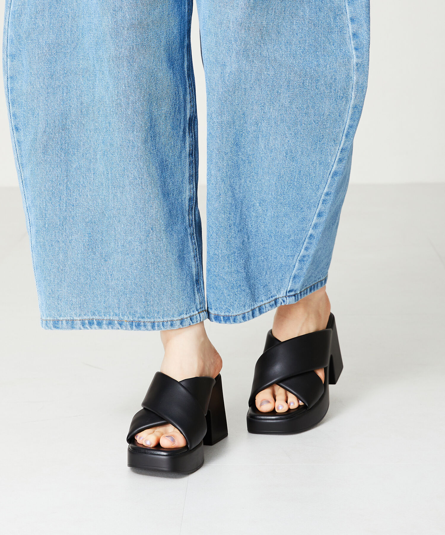 ORiental TRaffic「【定番】パデット厚底サンダル/41222 サンダル 厚底 人気 トレンド 売れてる」|サンダル|