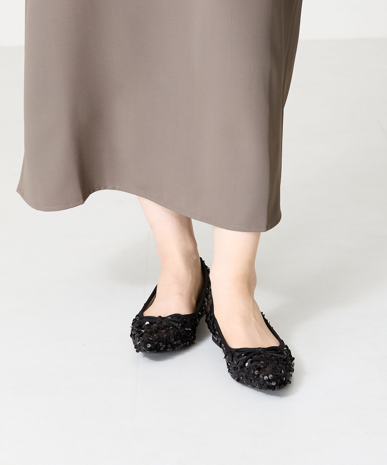 ORiental TRaffic「●2024秋冬新作●スパンコールバレエシューズ/41315」|パンプス|