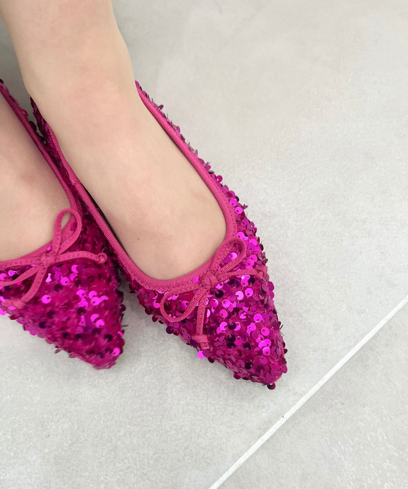 ORiental TRaffic「●2024秋冬新作●スパンコールバレエシューズ/41315」|パンプス|