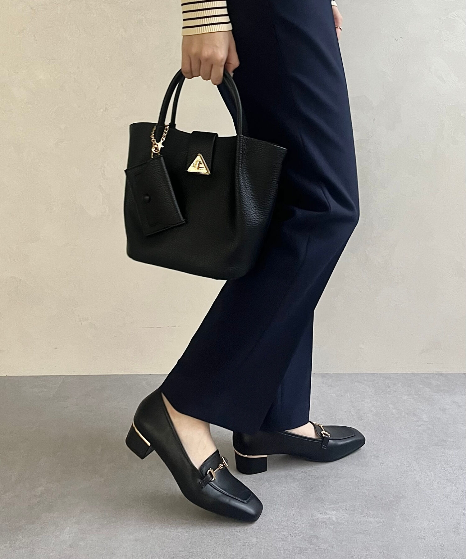 WA Oriental TRaffic「メタリックラインビットヒールローファー/42301」|パンプス|