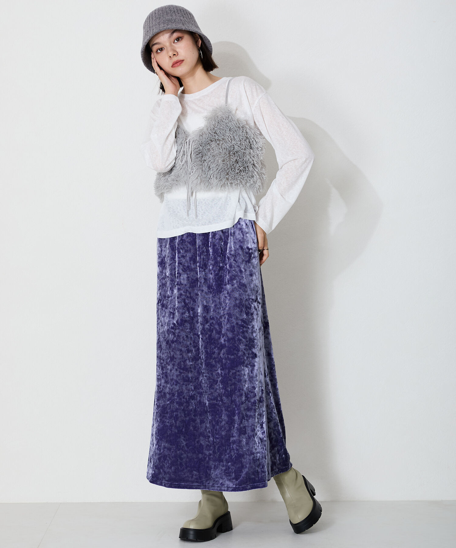 ORiental TRaffic「●2024秋冬新作●ソフトレザー厚底ショートブーツ/41416」|ショートブーツ|