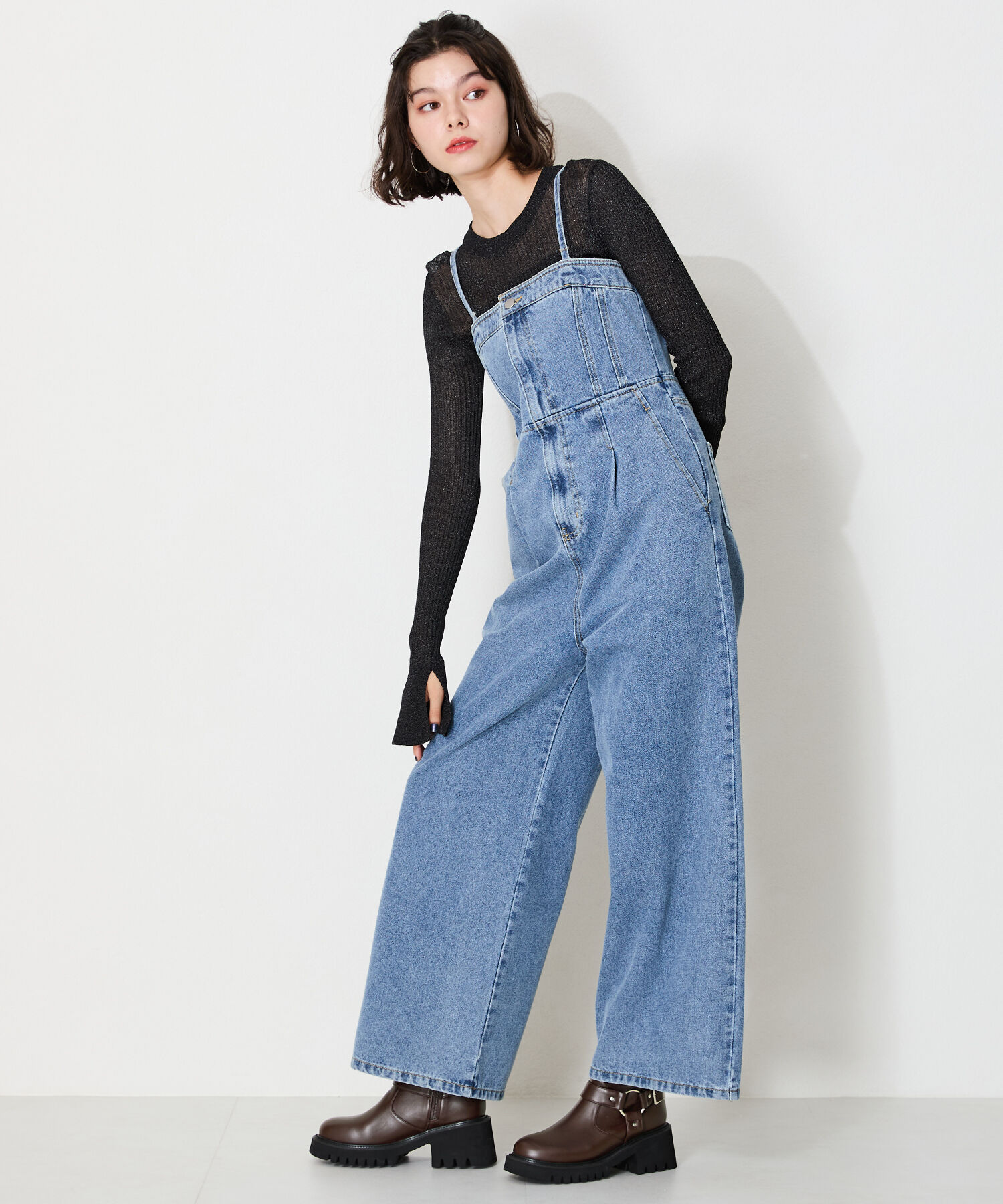 ORiental TRaffic「●2024秋冬新作●エンジニアミドルブーツ/41421」|ショートブーツ|