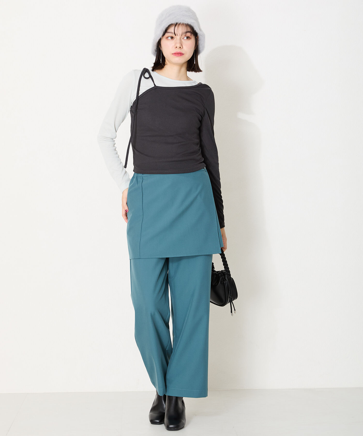 ORiental TRaffic「●2024秋冬新作●サイドリボンショートブーツ/41430」|ショートブーツ|