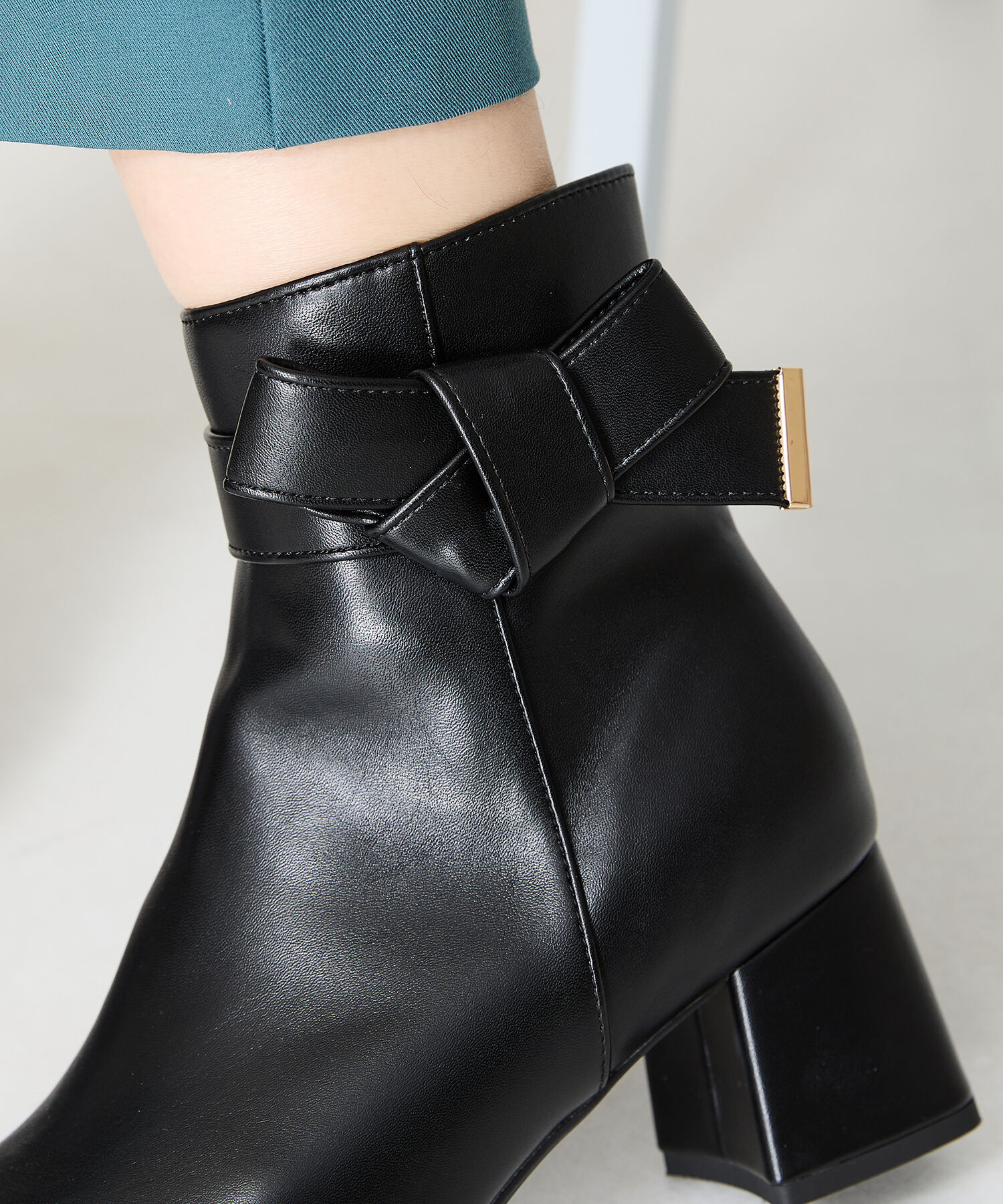 ORiental TRaffic「●2024秋冬新作●サイドリボンショートブーツ/41430」|ショートブーツ|