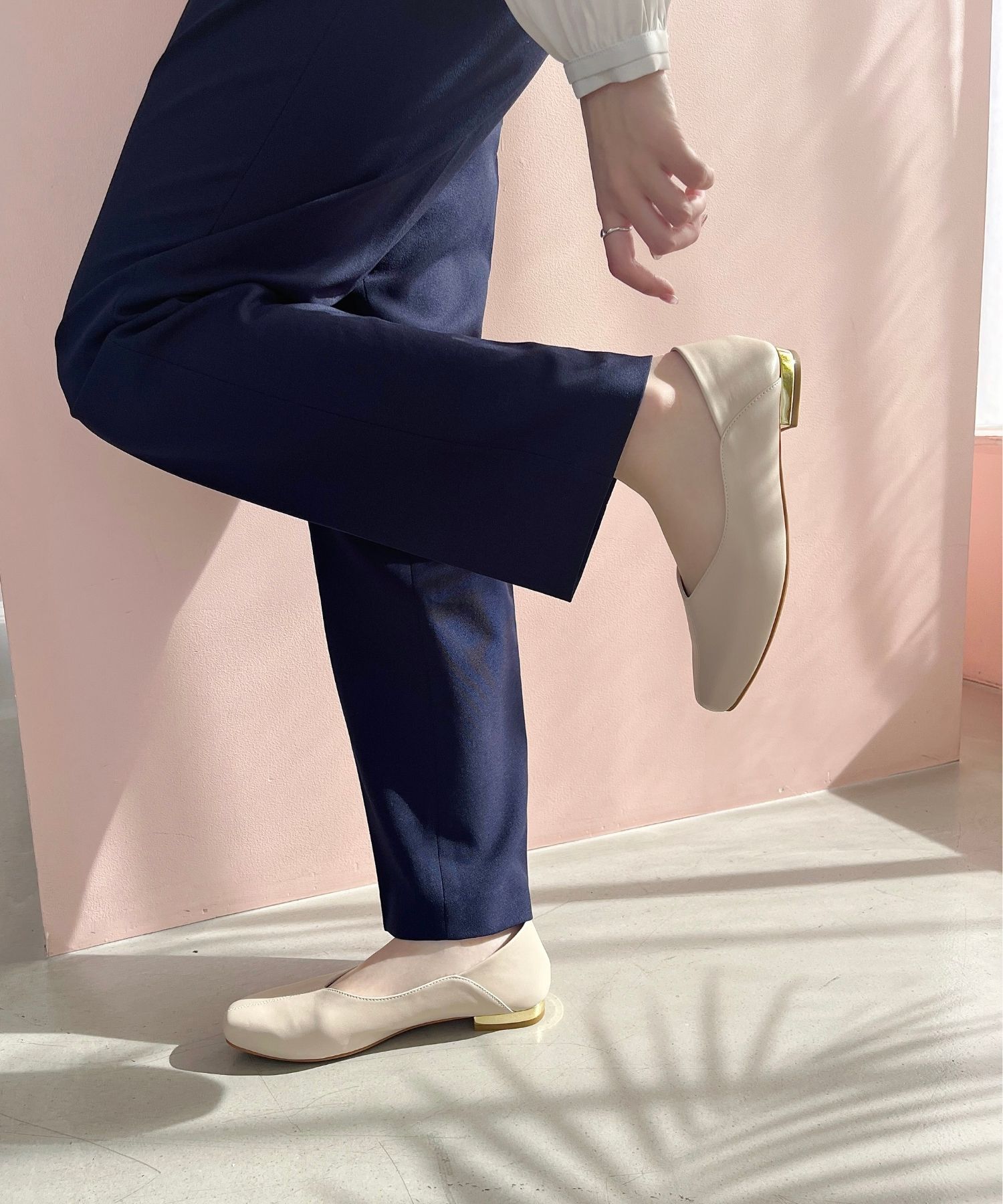 ORiental TRaffic「●通年使える●センターシームバブーシュ/51107 パンプス フラット 柔らかい」|パンプス|