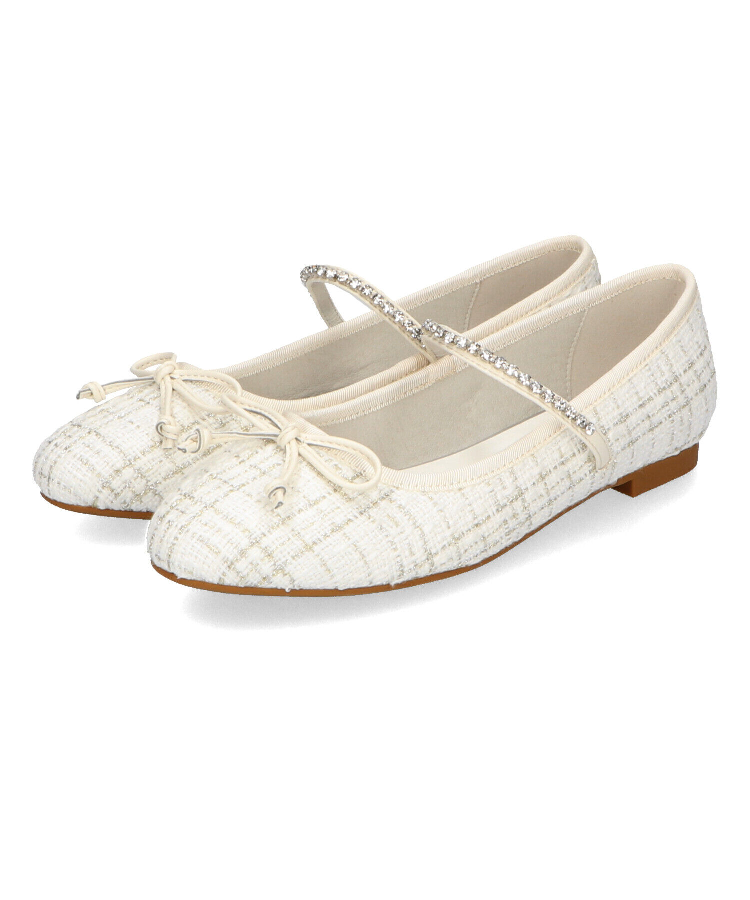 ORiental TRaffic「●2025春夏新作●ツイードバレエストラップパンプス/51106」|パンプス|