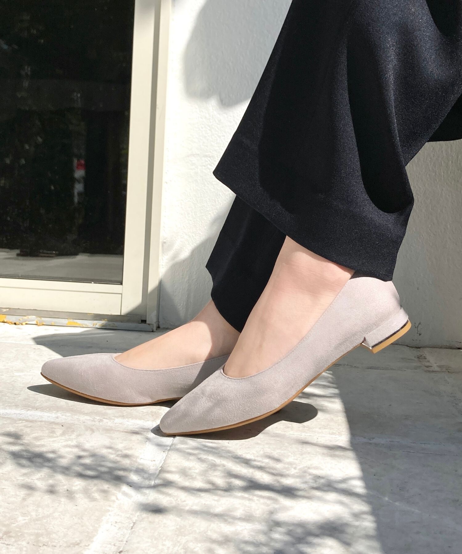 ORiental TRaffic「【跳べるパンプス/シリーズ累計１５０万足突破】メタリックライン フラット /R-3218 パンプス クッション」|パンプス|