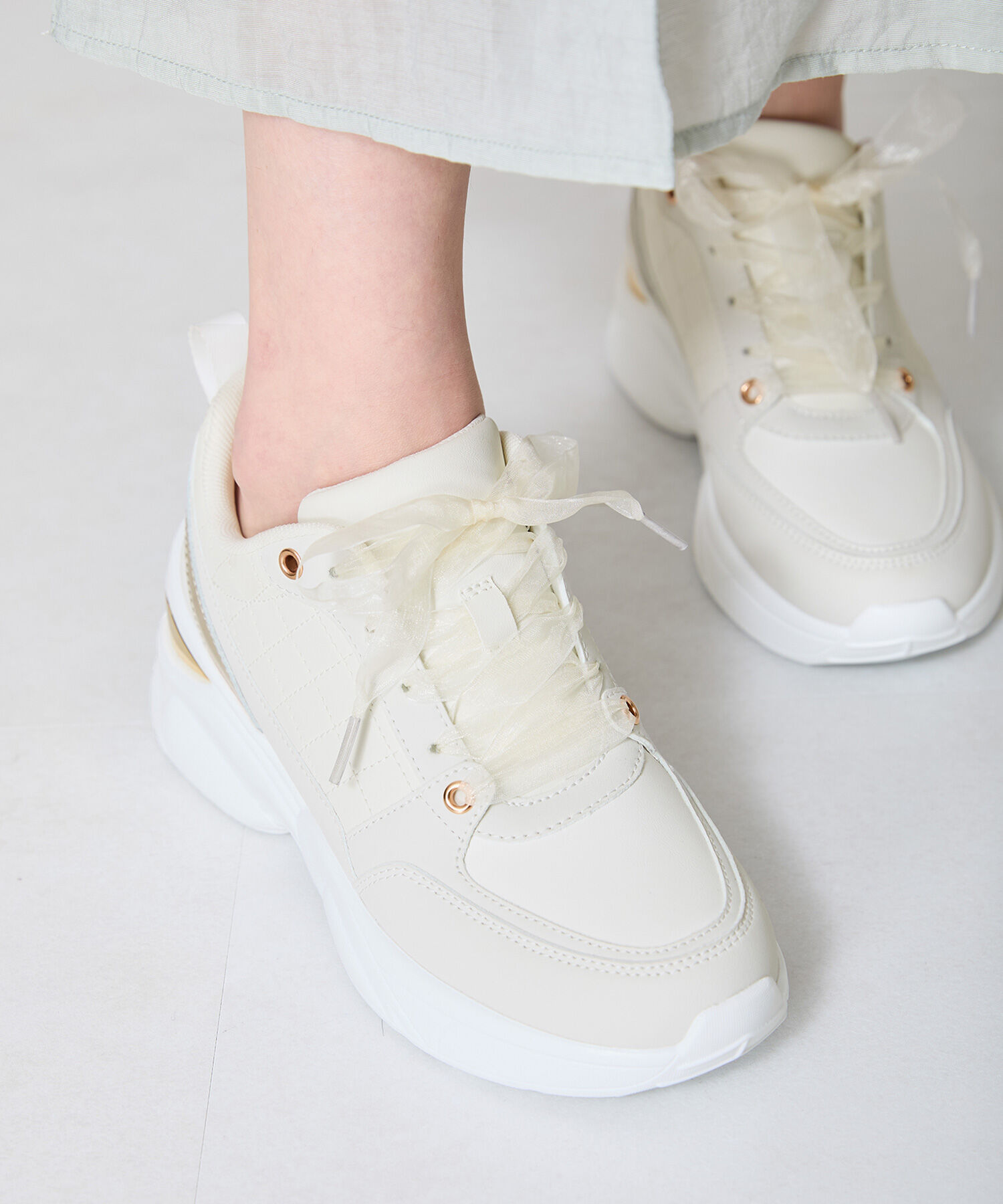 ORiental TRaffic「ヒールアップメタリックパーツスニーカー/OT3761 スニーカー 人気 トレンド」|スニーカー|