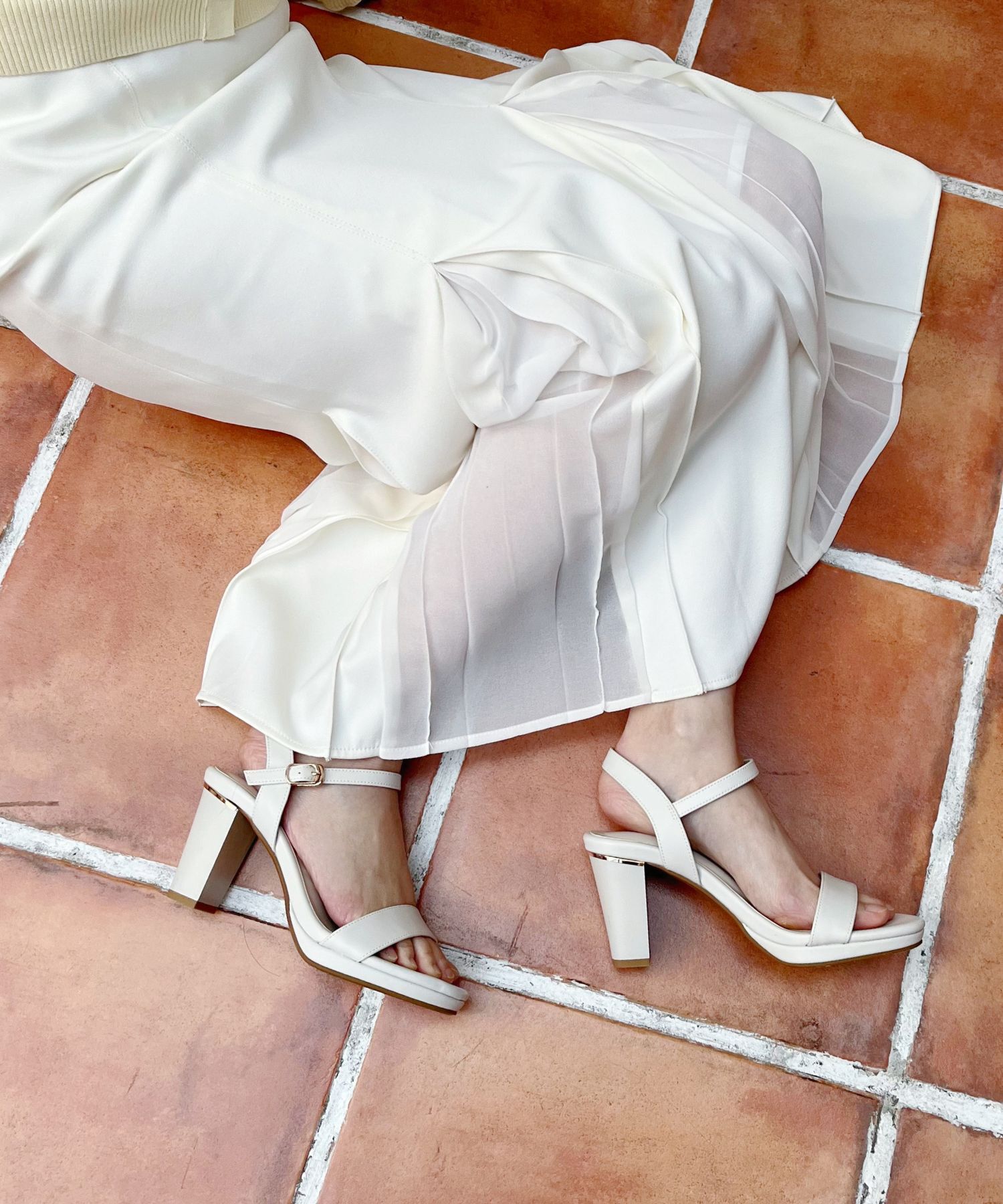 ORiental TRaffic「●2025春夏新作●ラウンドトゥラインヒールサンダル/51208 サンダル トレンド 人気」|サンダル|