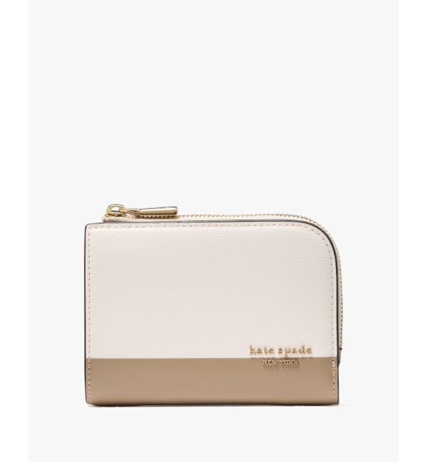 kate spade new york「デヴィン カラーブロック スモール コンパクト ウォレット」|財布|GREY MULTI