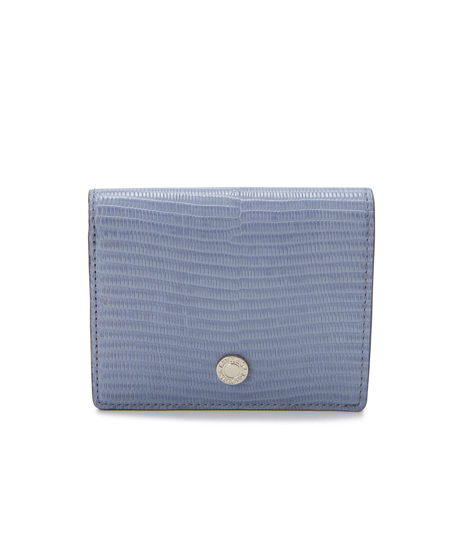 TOPKAPI 「【ドラマ着用】【TOPKAPI】 イタリアンレザー リザード型押し 二つ折り 財布 LUCIA ルチア」|財布|ブルーグレー