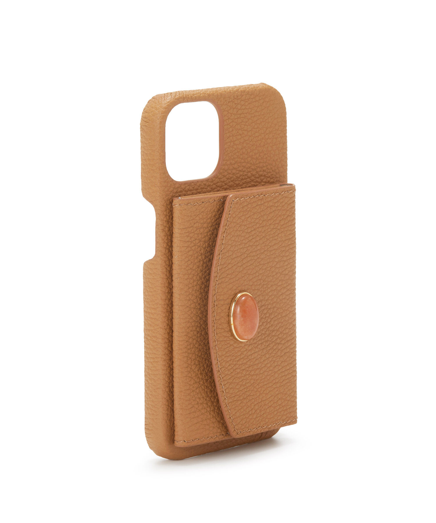 TOPKAPI 「【TOPKAPI】 gemdrops ジェムドロップ  ミニエンボスレザー 天然石 モバイルケース（i phone13) 」|モバイルケース|