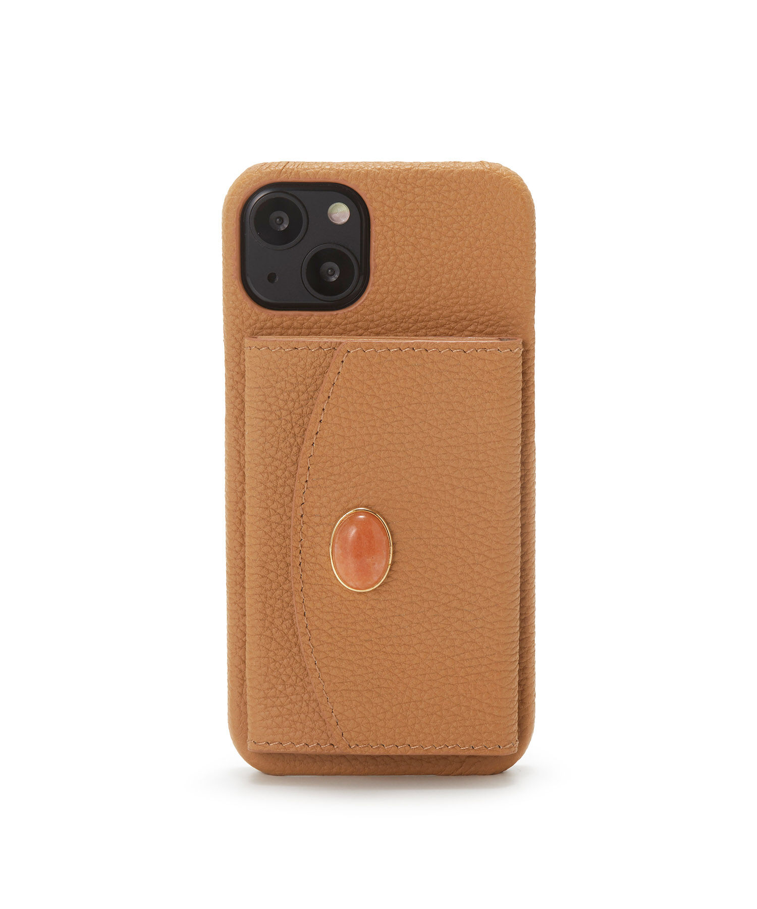 TOPKAPI 「【TOPKAPI】 gemdrops ジェムドロップ  ミニエンボスレザー 天然石 モバイルケース（i phone13) 」|モバイルケース|