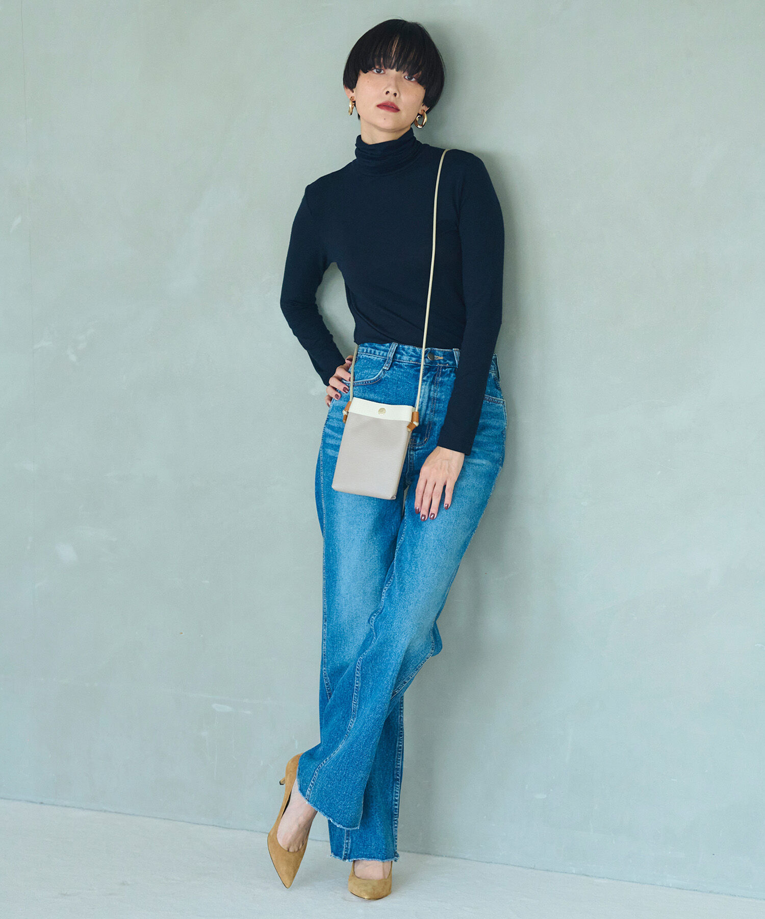 TOPKAPI BREATH「【VERY11月号掲載】【Breath TOPKAPI】 RIPPLE リプル スリム サコッシュ スマホショルダー 」|ショルダー・メッセンジャー|