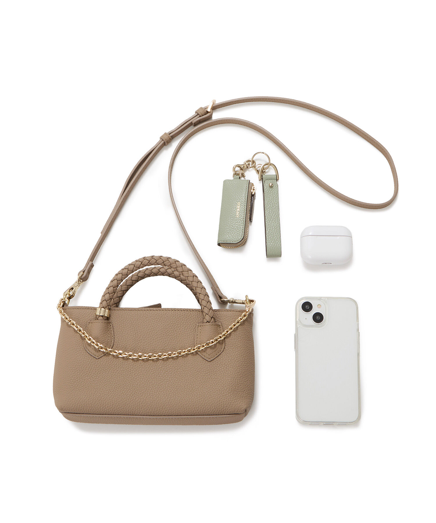 TOPKAPI TREASURE「【TREASURE TOPKAPI】シュリンクレザー メッシュハンドル ウォレット スマホ ショルダー トート バッグ」|トートバッグ|