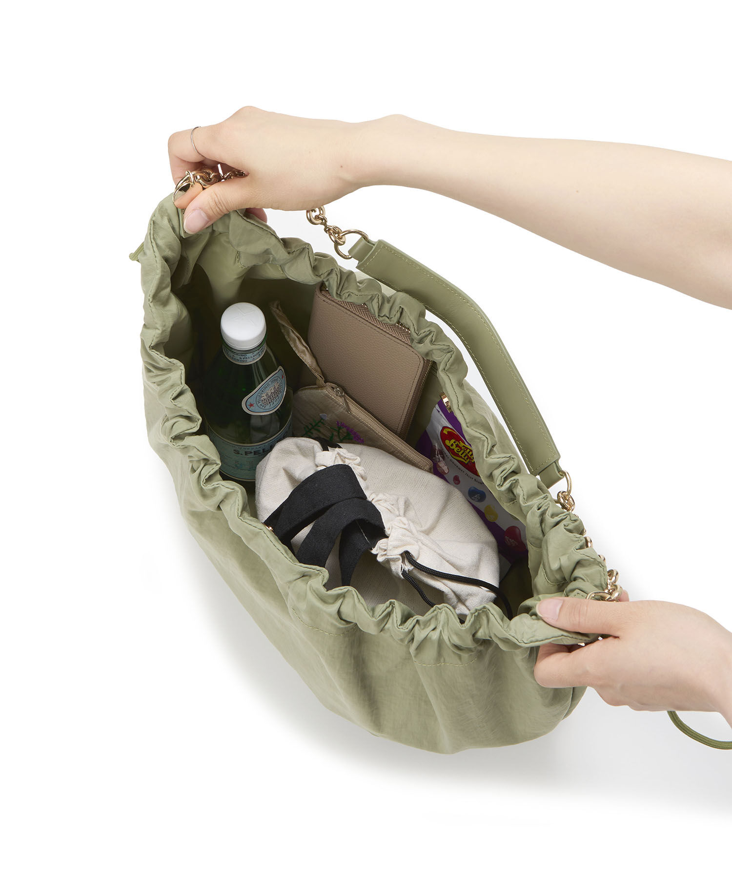 TOPKAPI TREASURE「【TREASURE TOPKAPI】ドローストリング ギャザー ショルダー バッグ」|ショルダー・メッセンジャー|