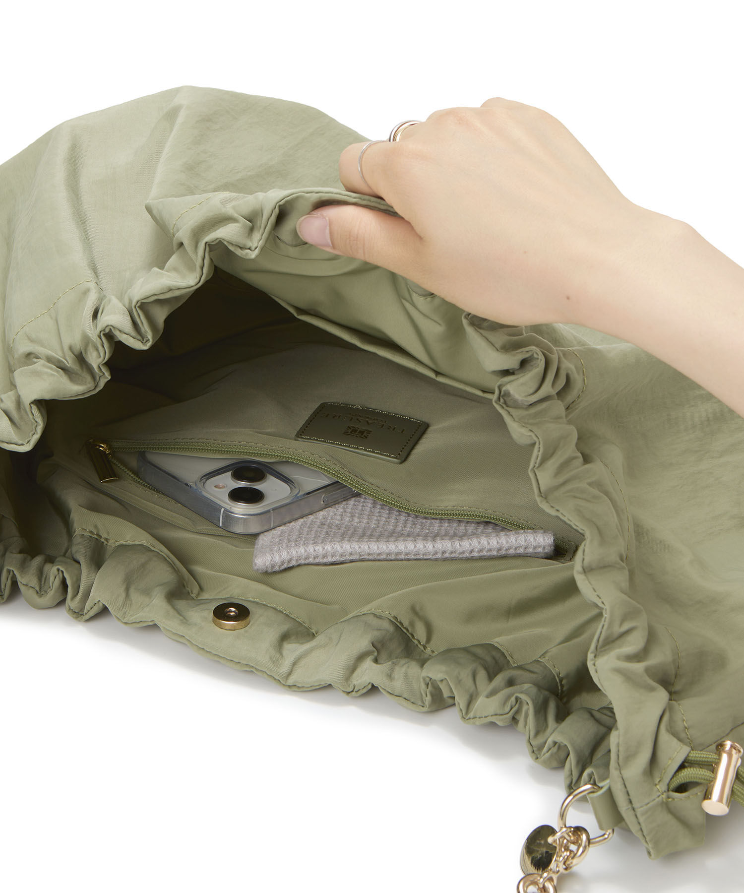 TOPKAPI TREASURE「【TREASURE TOPKAPI】ドローストリング ギャザー ショルダー バッグ」|ショルダー・メッセンジャー|