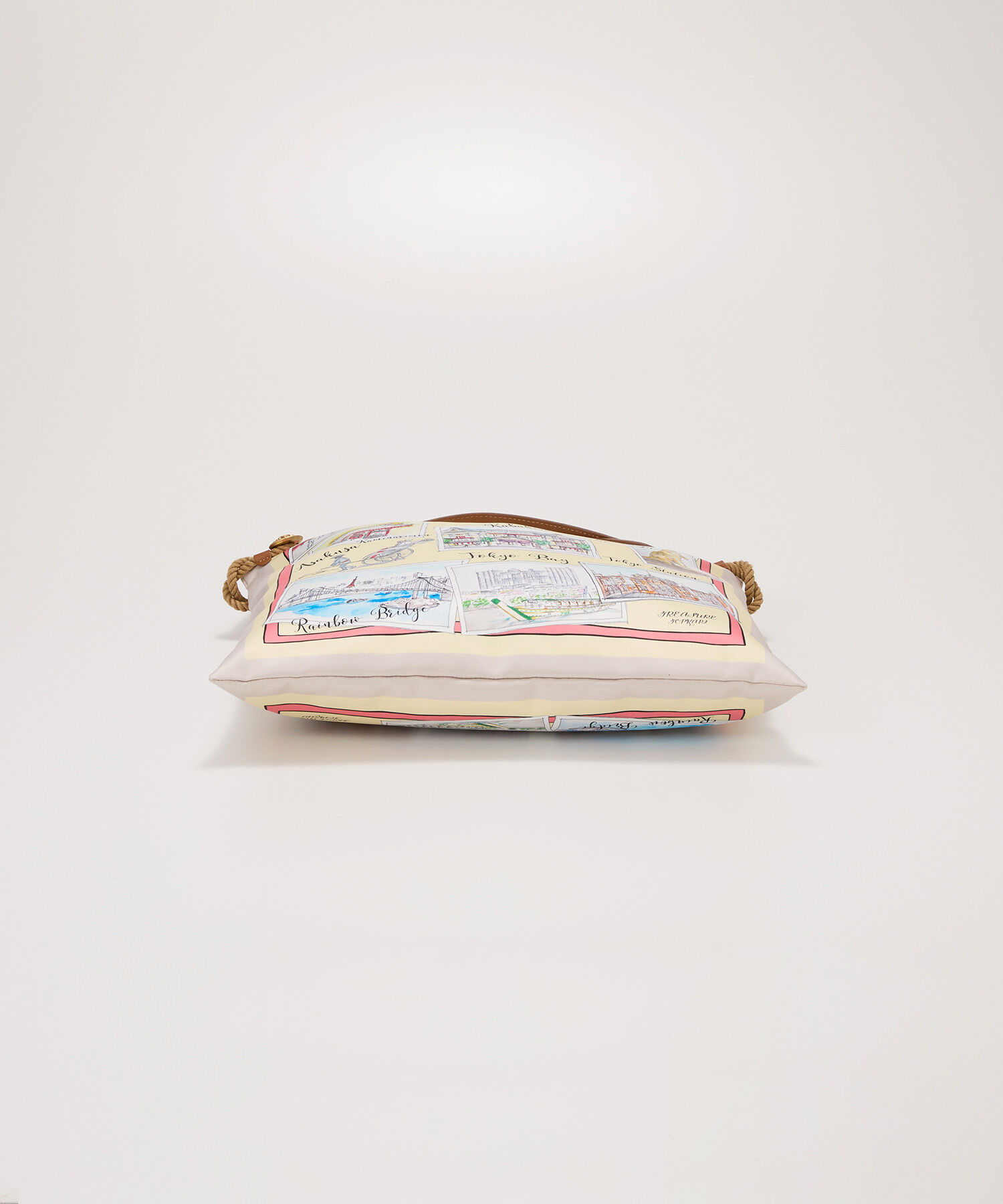 TOPKAPI TREASURE「【TREASURE TOPKAPI】マイルドサテン スカーフ柄 トートバッグ スーベニアプリント」|トートバッグ|