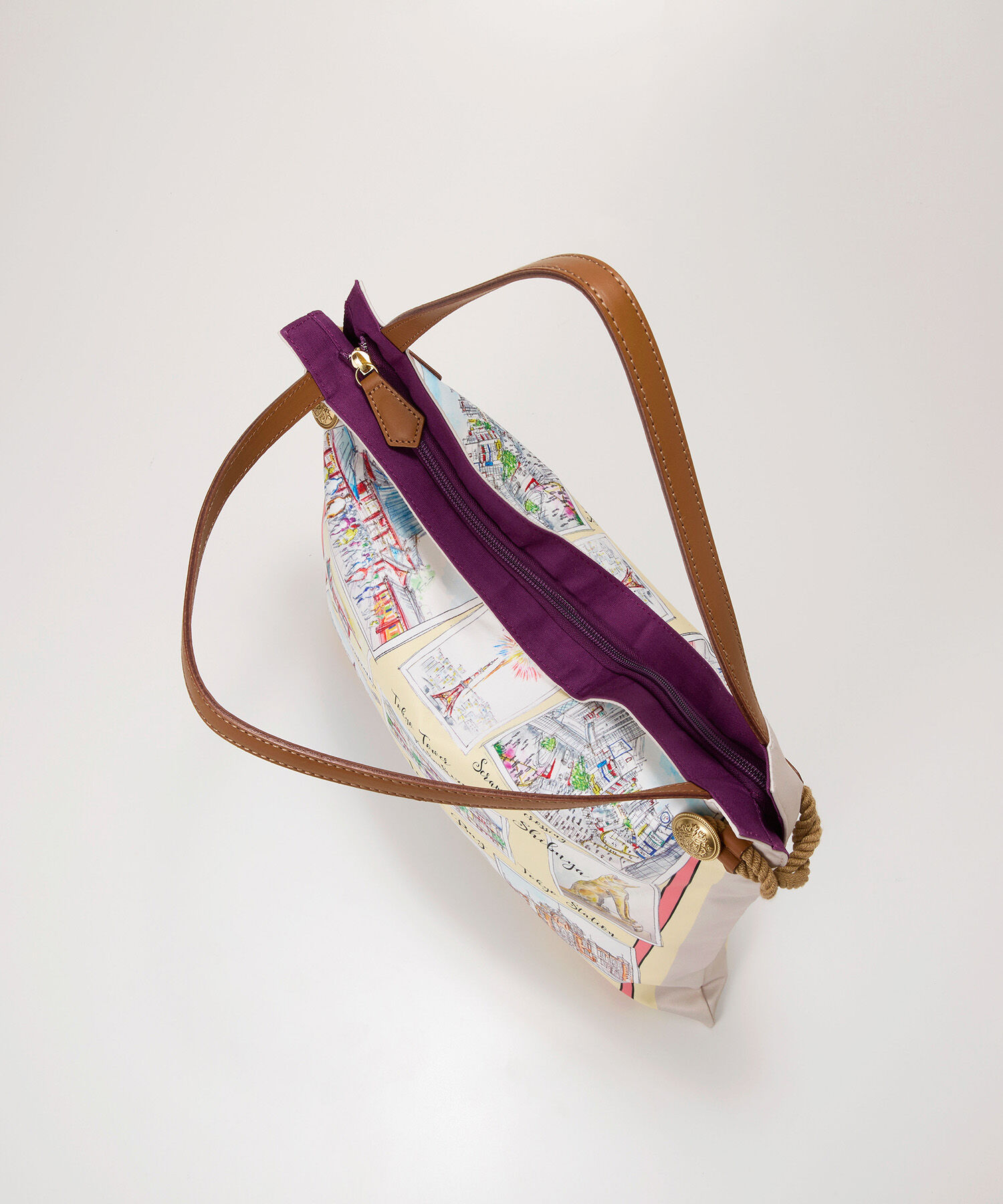 TOPKAPI TREASURE「【TREASURE TOPKAPI】マイルドサテン スカーフ柄 トートバッグ スーベニアプリント」|トートバッグ|