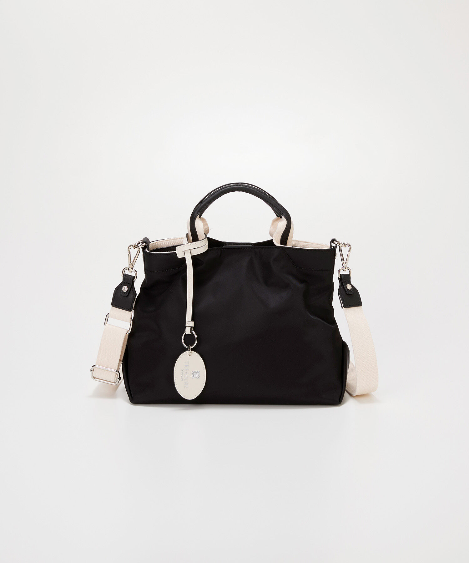 TOPKAPI BREATH「【TREASURE TOPKAPI】ストライプハンドル ナイロン 2way ミニ トートバッグ」|ショルダー・メッセンジャー|